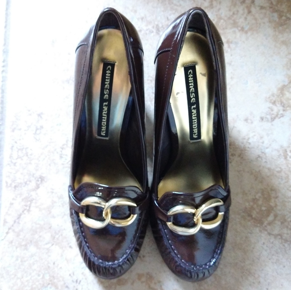 CHINESE LAUNDRY degree dark academia heels 8 - Picture 2 of 7